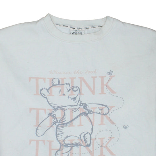 Disney Winnie the Pooh Women's White XS Long Sleeve T-Shirt Dress