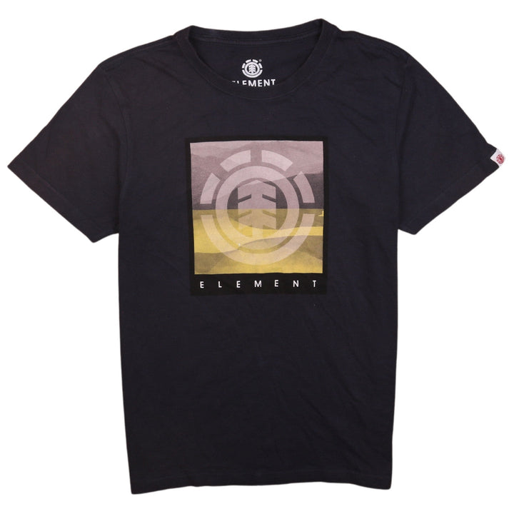 Element Womens Black Regular Fit Cotton Graphic T-Shirt Size 12
