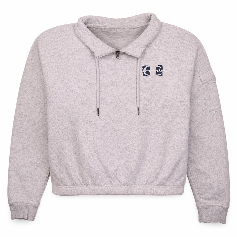 Champion Womens Grey Small 1/4 Zip Pullover Sweatshirt