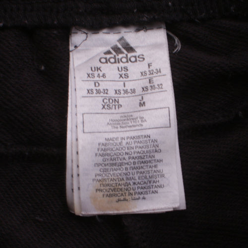 Adidas Womens Black XS Sweatpants Tapered Fit Joggers