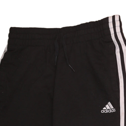 Adidas Womens Black XS Sweatpants Tapered Fit Joggers