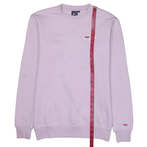 Fila Womens Pink Crew Neck Pullover Sweatshirt Size S