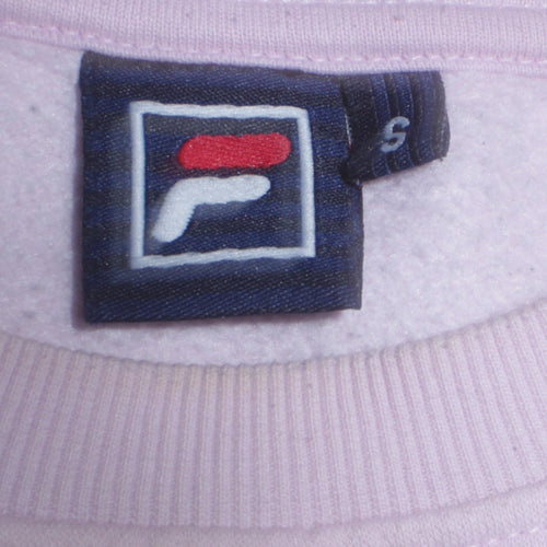 Fila Womens Pink Crew Neck Pullover Sweatshirt Size S
