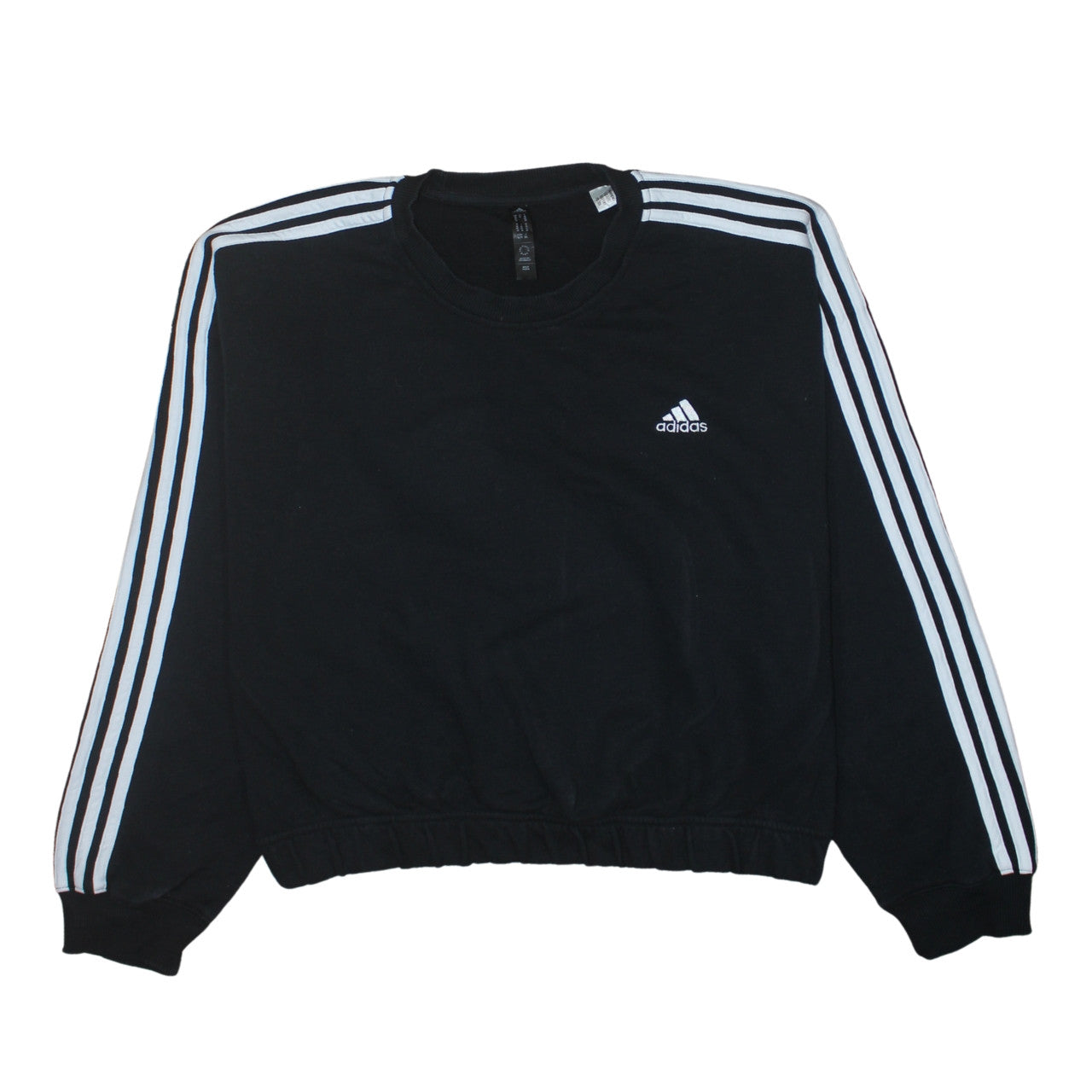Adidas Women Black XL Pullover Sweatshirt Crew Neck