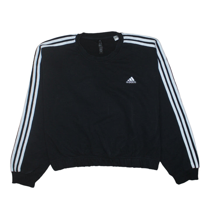 Adidas Women Black XL Pullover Sweatshirt Crew Neck