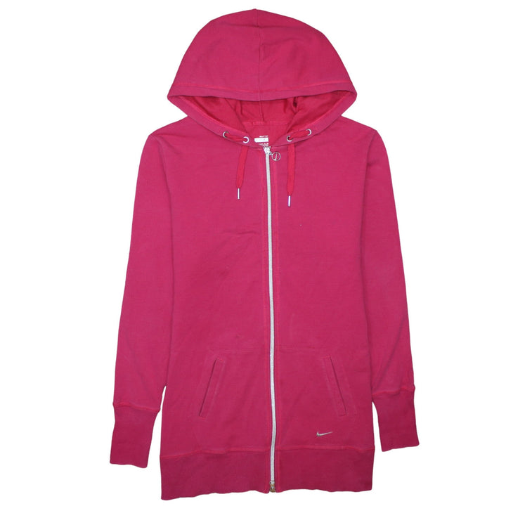 Nike Women's Pink Full Zip Hoodie XL Cotton Blend Zip Up Sweatshirt