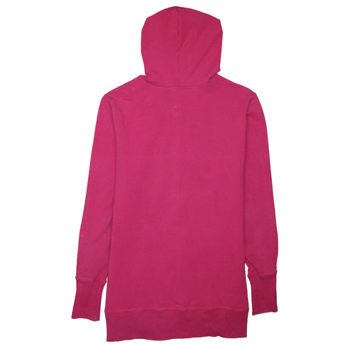 Nike Women's Pink Full Zip Hoodie XL Cotton Blend Zip Up Sweatshirt