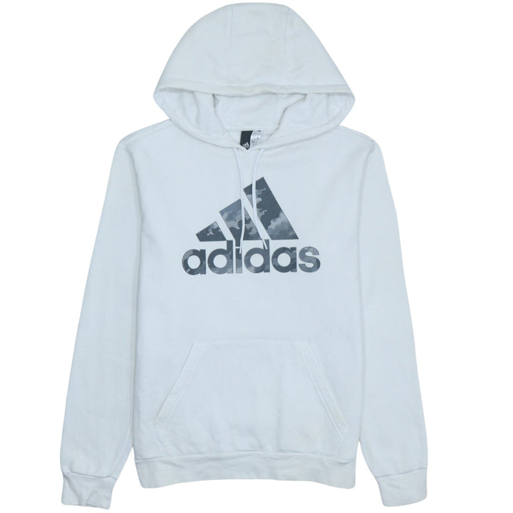 Adidas Men's White Pullover Hoodie XS Sports Fleece Sweatshirt