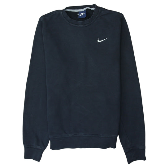 Nike Men's Black Crew Neck Logo Sweatshirt Size S Regular Fit