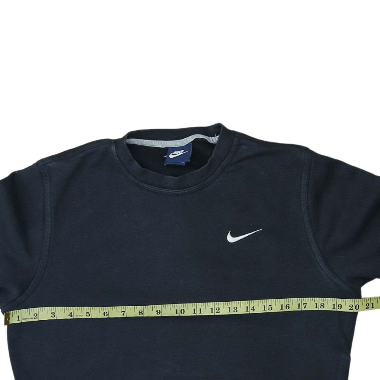 Nike Men's Black Crew Neck Logo Sweatshirt Size S Regular Fit