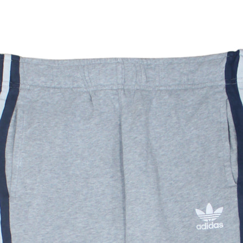 Adidas Boys Grey Jogger Trousers 9-10 Years Sport Essentials