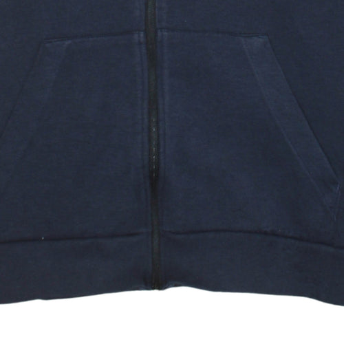 Adidas Men's Blue Full Zip Hoodie Size M Regular Fit Sportswear