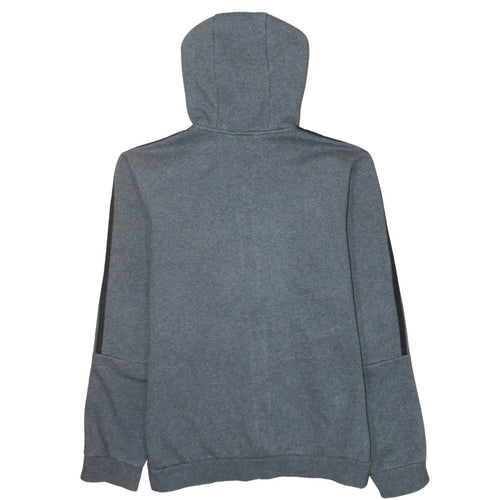 Adidas Mens Grey Full Zip Hoodie Size M Sports Fleece Jacket
