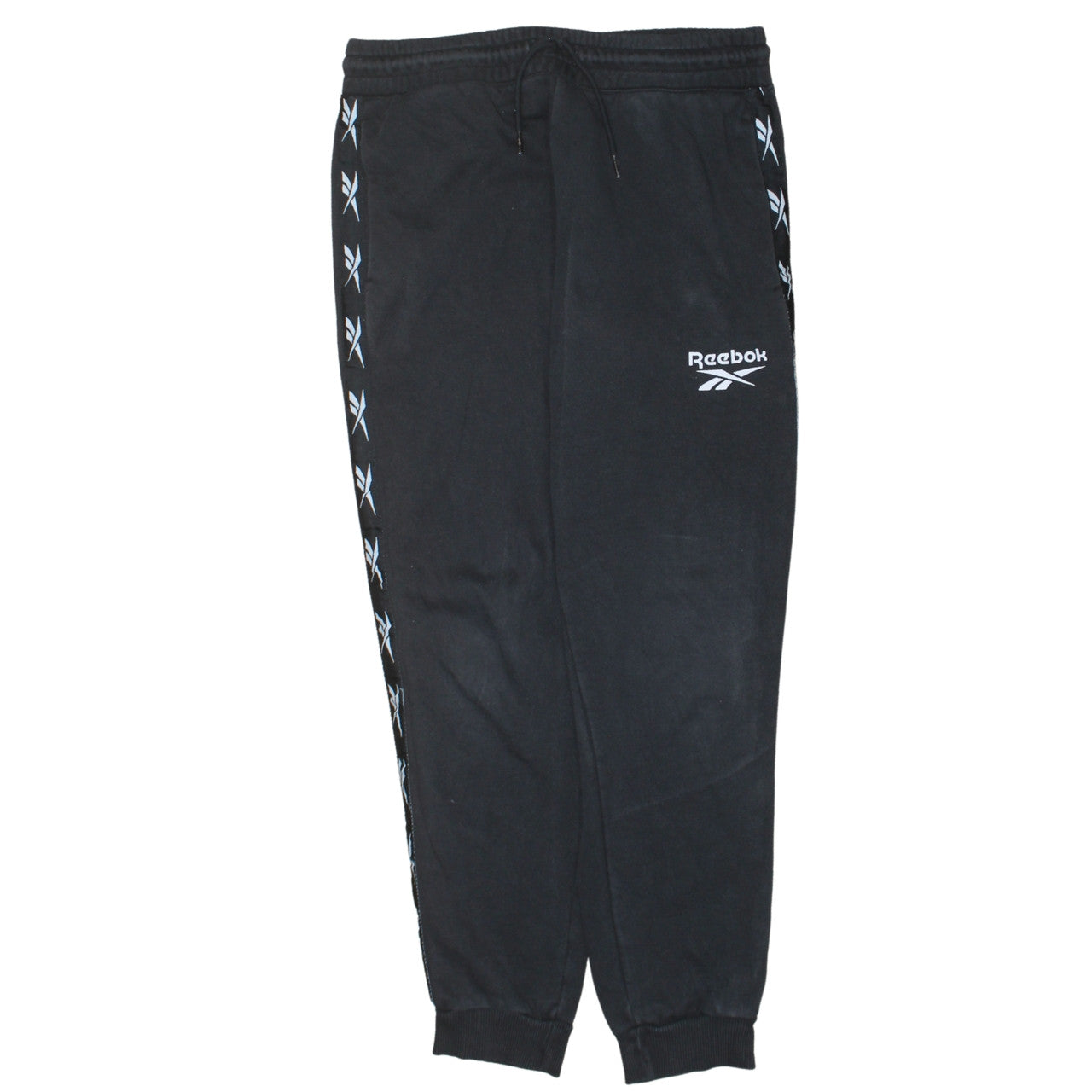 Reebok Men Black Jogger Trousers S Regular Fit Comfortable Sportswear