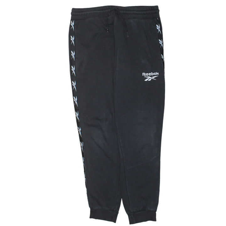 Reebok Men Black Jogger Trousers S Regular Fit Comfortable Sportswear