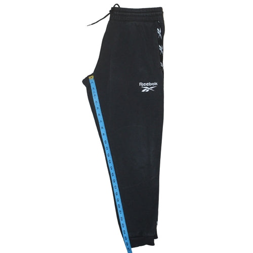 Reebok Men Black Jogger Trousers S Regular Fit Comfortable Sportswear