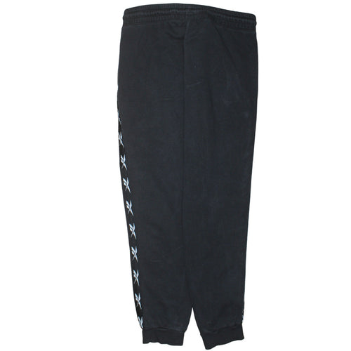 Reebok Men Black Jogger Trousers S Regular Fit Comfortable Sportswear