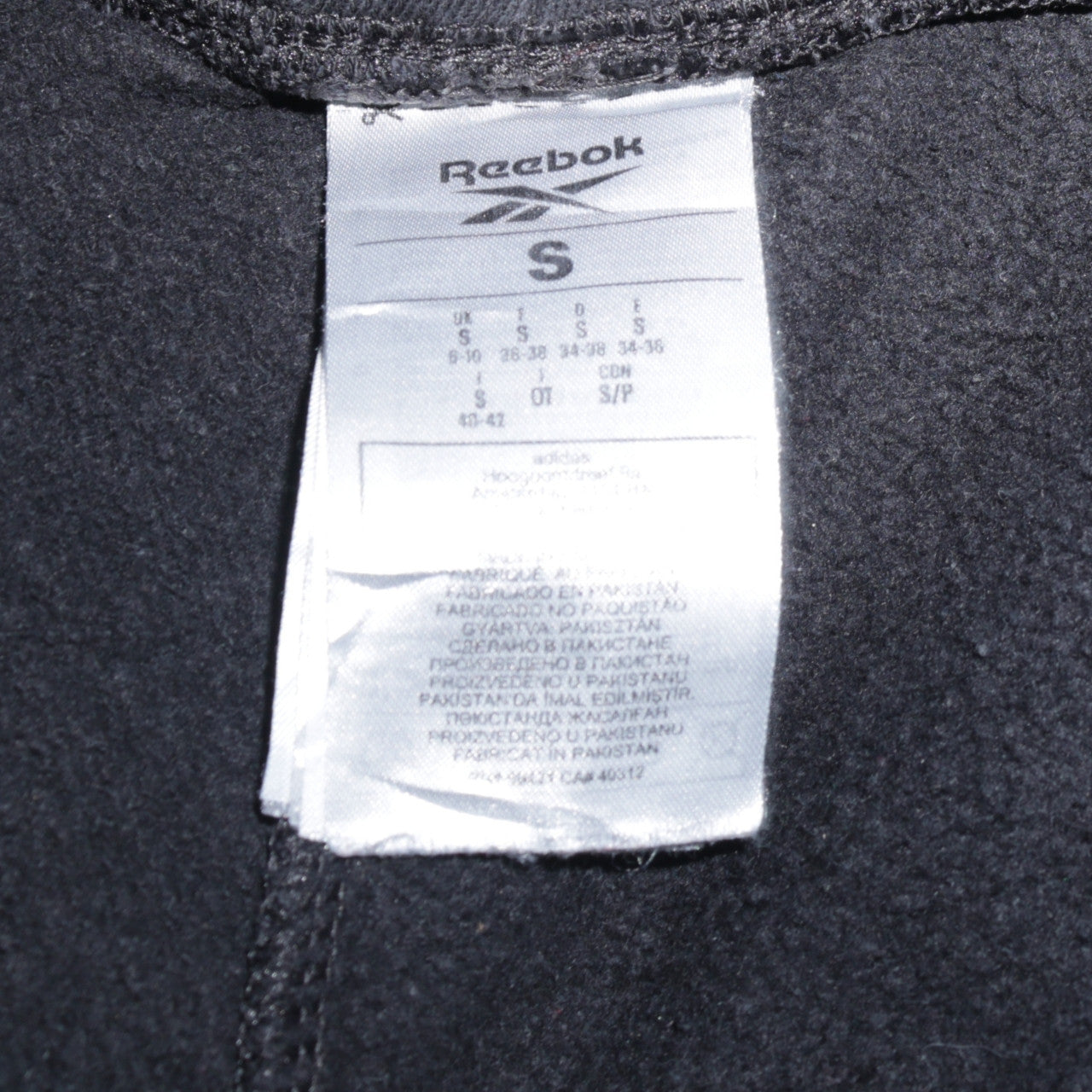 Reebok Men Black Jogger Trousers S Regular Fit Comfortable Sportswear