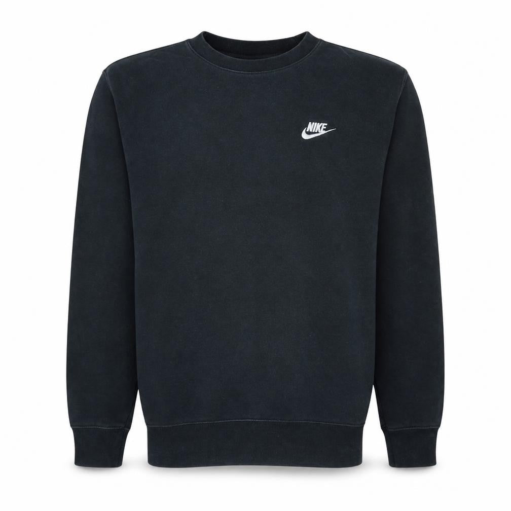 Front view of Nike Men's Black XS Pullover Crew Neck Sweatshirt