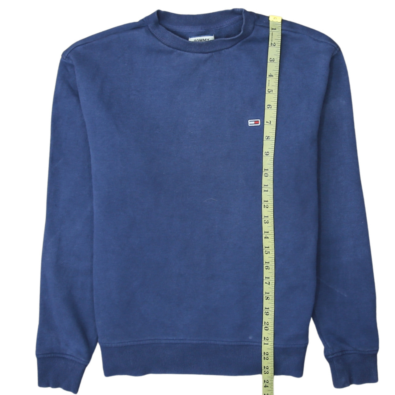 Tommy Jeans Men's Blue Crew Neck Sweatshirt Size XL Cotton Blend