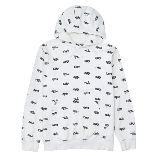 Nike Men's White Graphic Print Pullover Hoodie Size S