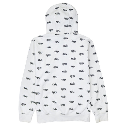 Nike Men's White Graphic Print Pullover Hoodie Size S