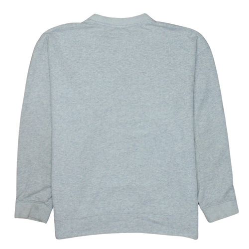 Adidas Women Grey Crew Neck Pullover Sweatshirt Size 10