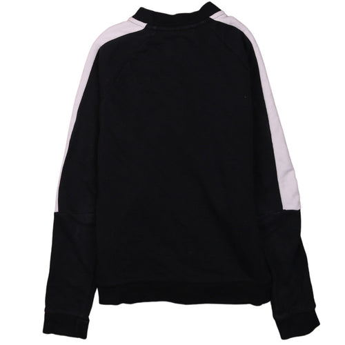 Puma Womens Black Track Jacket Size 12 Full Zip Lightweight