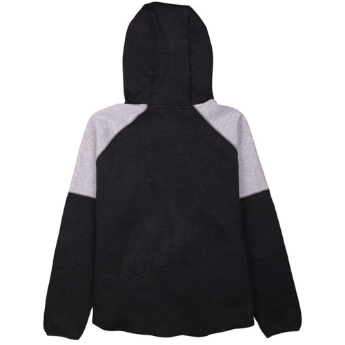 Puma Women Black Grey Full Zip Hoodie Size 12 Cotton Blend