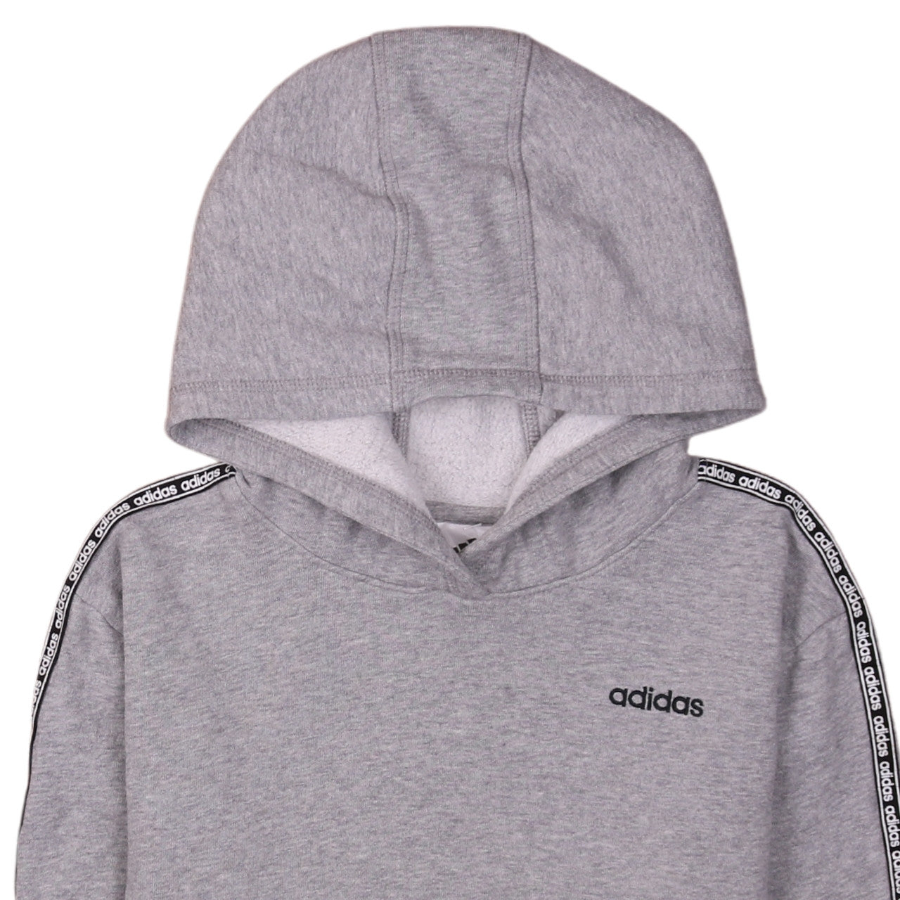 Adidas Girls Grey Pullover Hoodie 14 Years Hooded Colourblock Sweatshirt