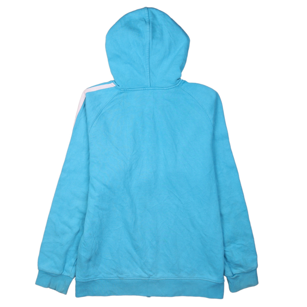 Adidas Teens Blue Full Zip Hoodie 164 Logo Sportswear
