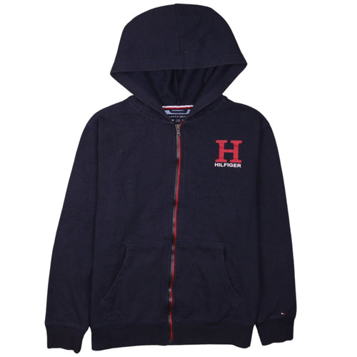 Tommy Hilfiger Boys Blue Full Zip Hoodie Size 16 Years Hooded Sweatshirt