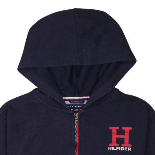 Tommy Hilfiger Boys Blue Full Zip Hoodie Size 16 Years Hooded Sweatshirt