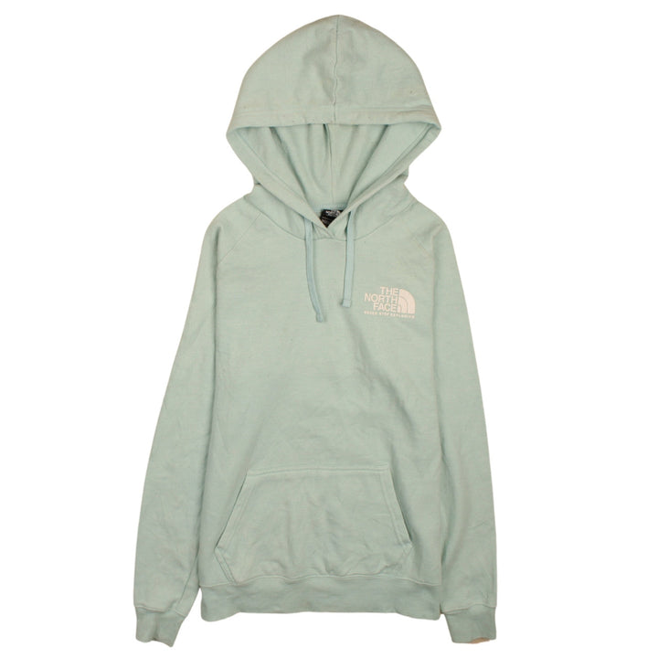 The North Face Womens Green Pullover Hoodie Size M Logo Print