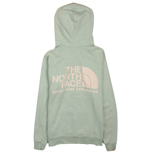 The North Face Womens Green Pullover Hoodie Size M Logo Print