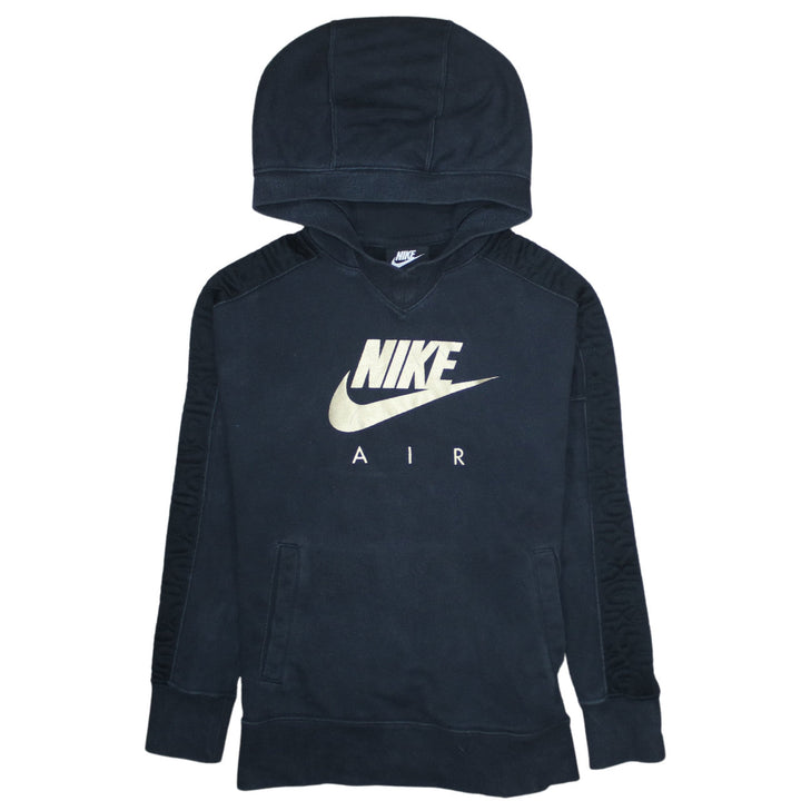 Nike Girls Black Air Pullover Hoodie Fleece Sweatshirt Size 146