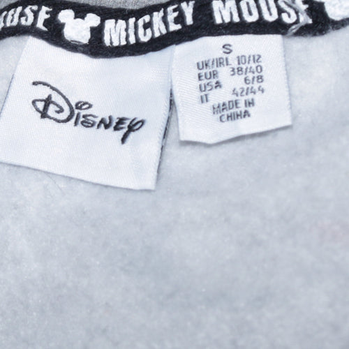 Disney Womens Grey Mickey Mouse Print Pullover Sweatshirt Size S