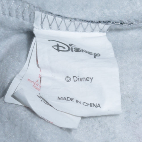 Disney Womens Grey Mickey Mouse Print Pullover Sweatshirt Size S