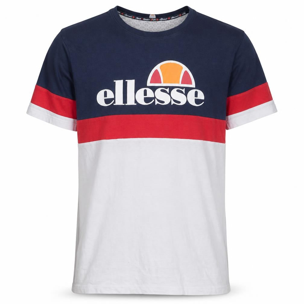 Ellesse Men's Multicoloured Crew Neck Short Sleeve Cotton T-Shirt M
