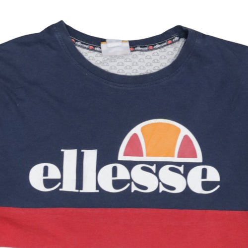 Ellesse Men's Multicoloured Crew Neck Short Sleeve Cotton T-Shirt M
