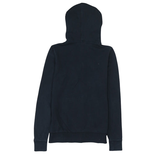 Nike Teens Black Full Zip Hoodie S Regular Cotton Blend