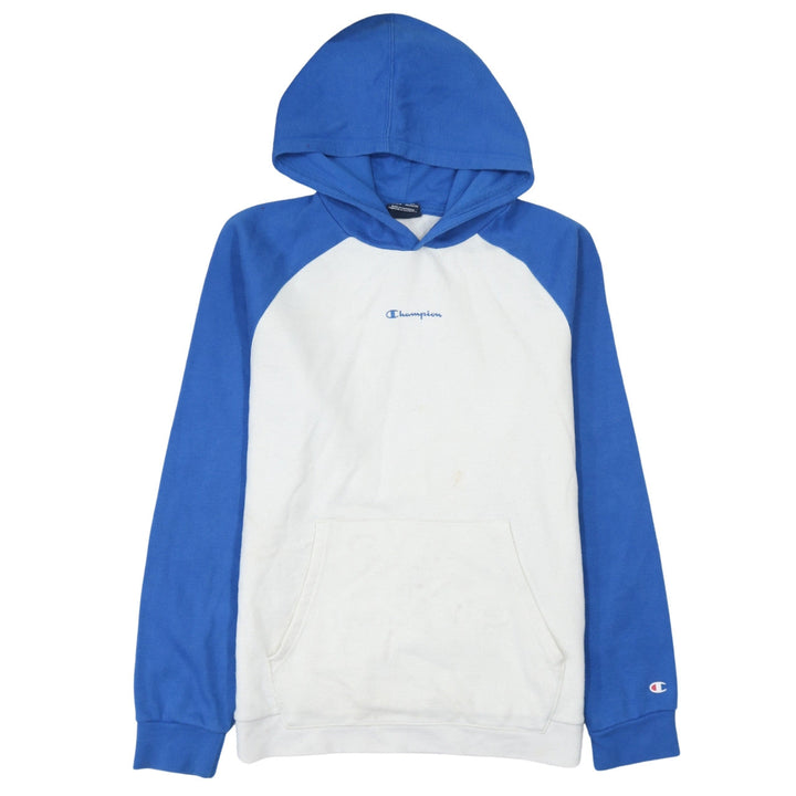 Champion Boys Blue & White Pullover Hoodie Size 15-16 Years Cotton Blend