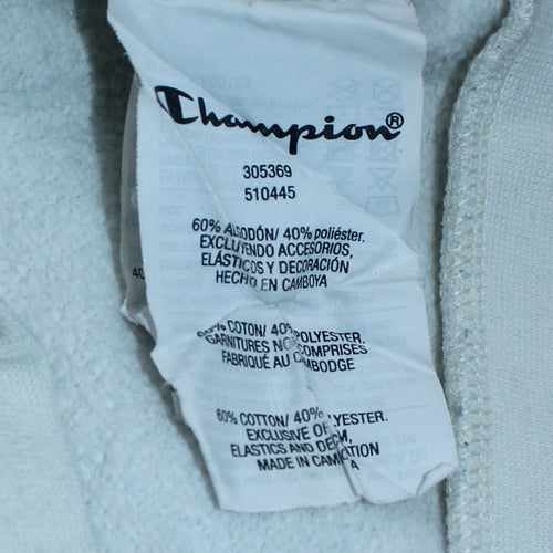 Champion Boys Blue & White Pullover Hoodie Size 15-16 Years Cotton Blend