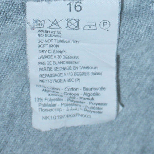 Levi's Boys Grey Long Sleeve 501 Logo T-Shirt Size 16 Years