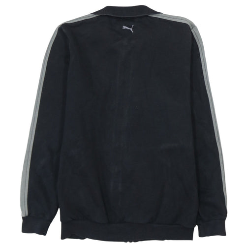Puma Teens Black Track Jacket XL Full Zip Sports Fleece Regular Fit
