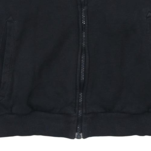 Puma Teens Black Track Jacket XL Full Zip Sports Fleece Regular Fit