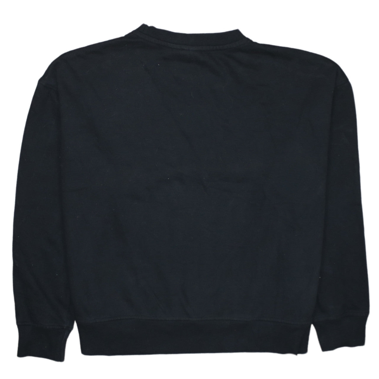 Disney Women's Black Glitter Logo Pullover Sweatshirt Size 10/12
