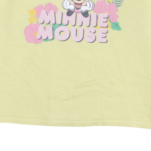 Disney Tu Women’s Yellow Minnie Mouse Pullover Sweatshirt Size 16
