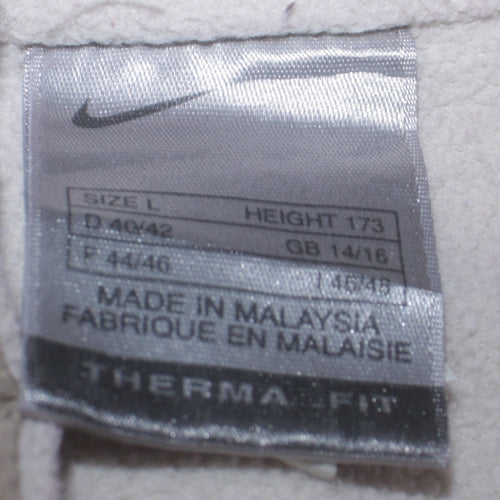 Nike Women Beige Therma Fit Fleece Pullover Sweatshirt Size L
