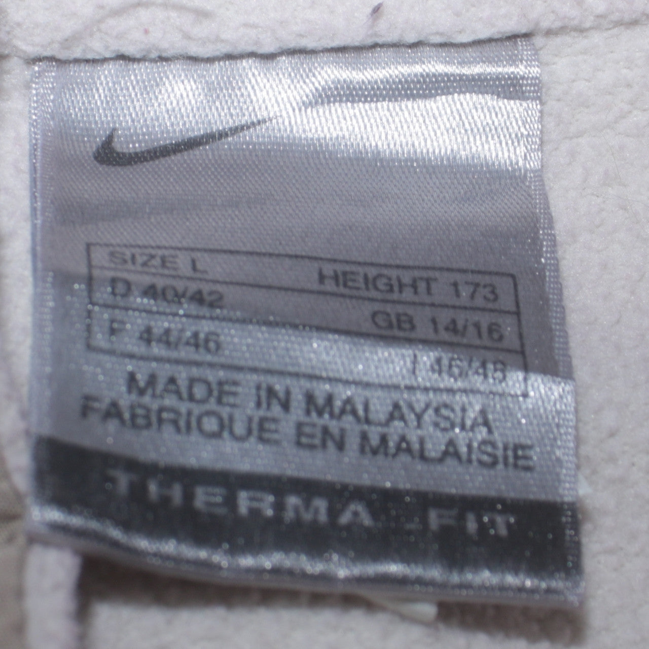 Nike Women Beige Therma Fit Fleece Pullover Sweatshirt Size L
